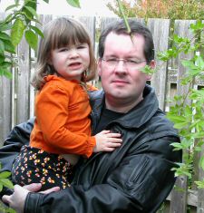 Anothe pic of Emma with her father, Oct 27, 2004