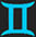 gemini symbol divider