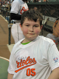 Matthew as Orioles Bat Boy