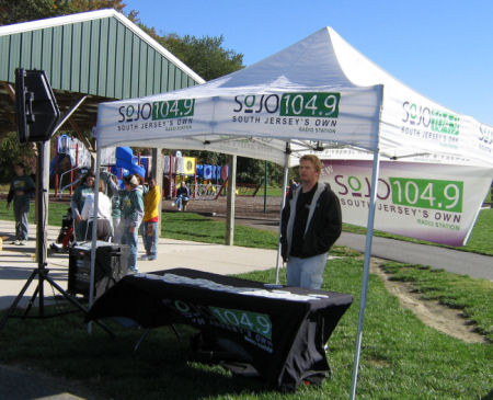 The SoJo 104.9 FM tent